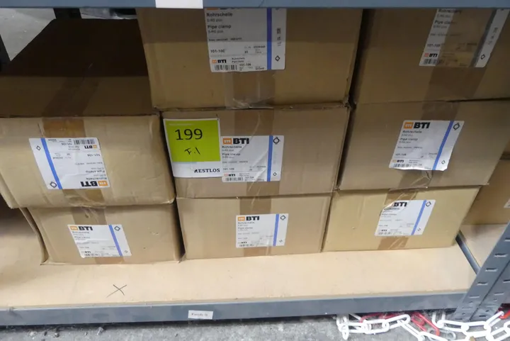Konvolut BTI Rohrschelle S-RS plus, 101-106, M8/M10, blau verzinkt Umfang: Fachinhalt